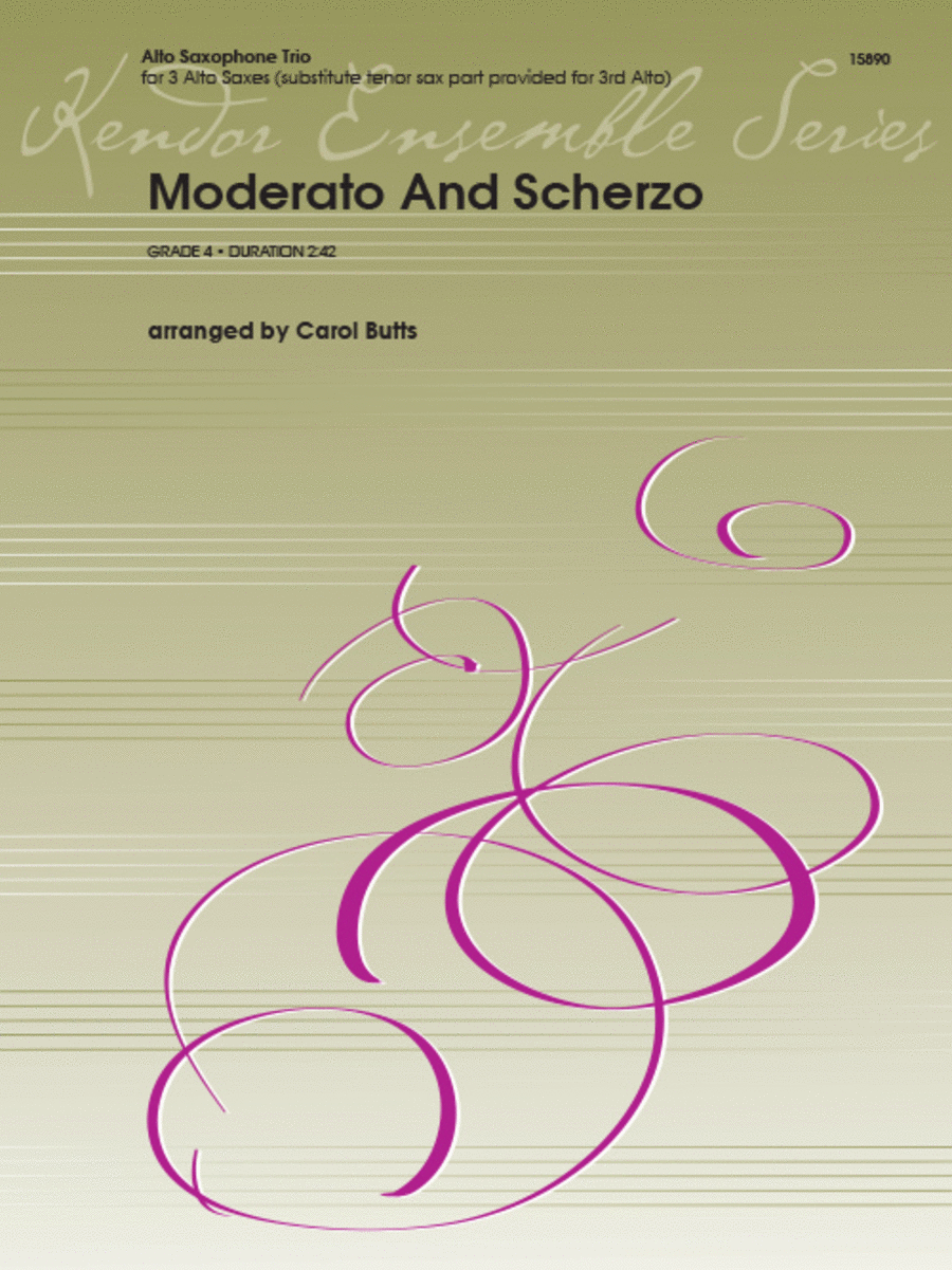 Moderato And Scherzo Alto Saxophone scores gallery preview page 1