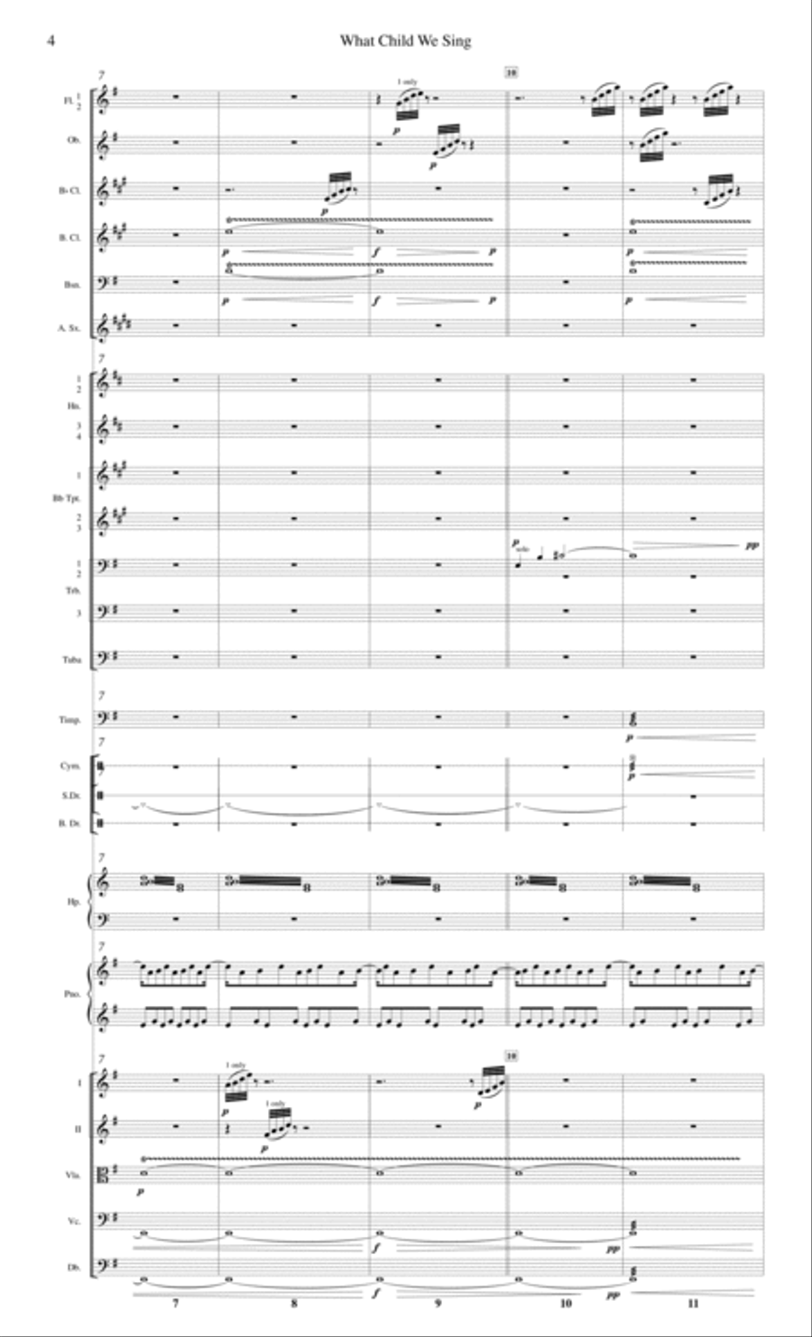 What Child We Sing? Full Orchestra scores gallery preview page 4