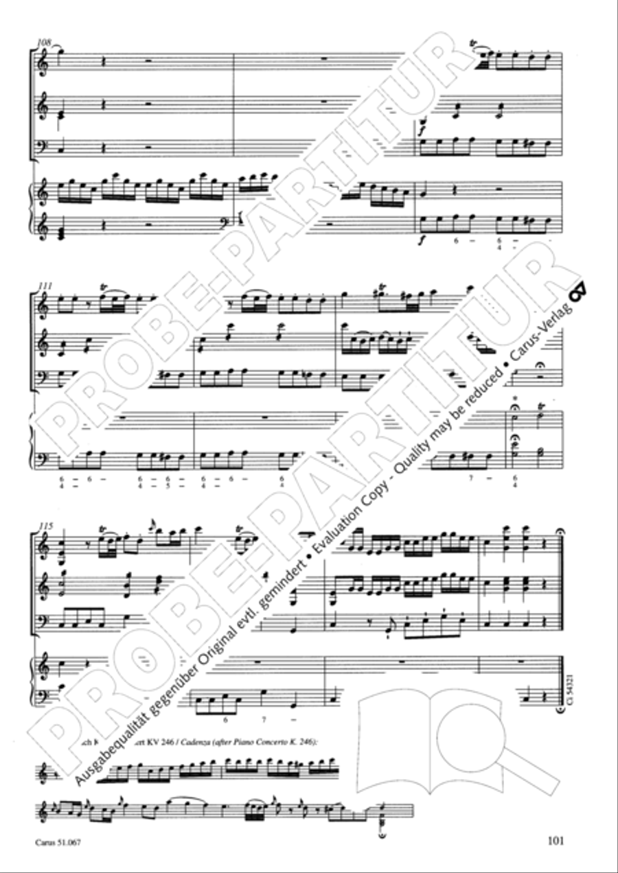 Church Sonatas Collection / Songbook scores gallery preview page 102