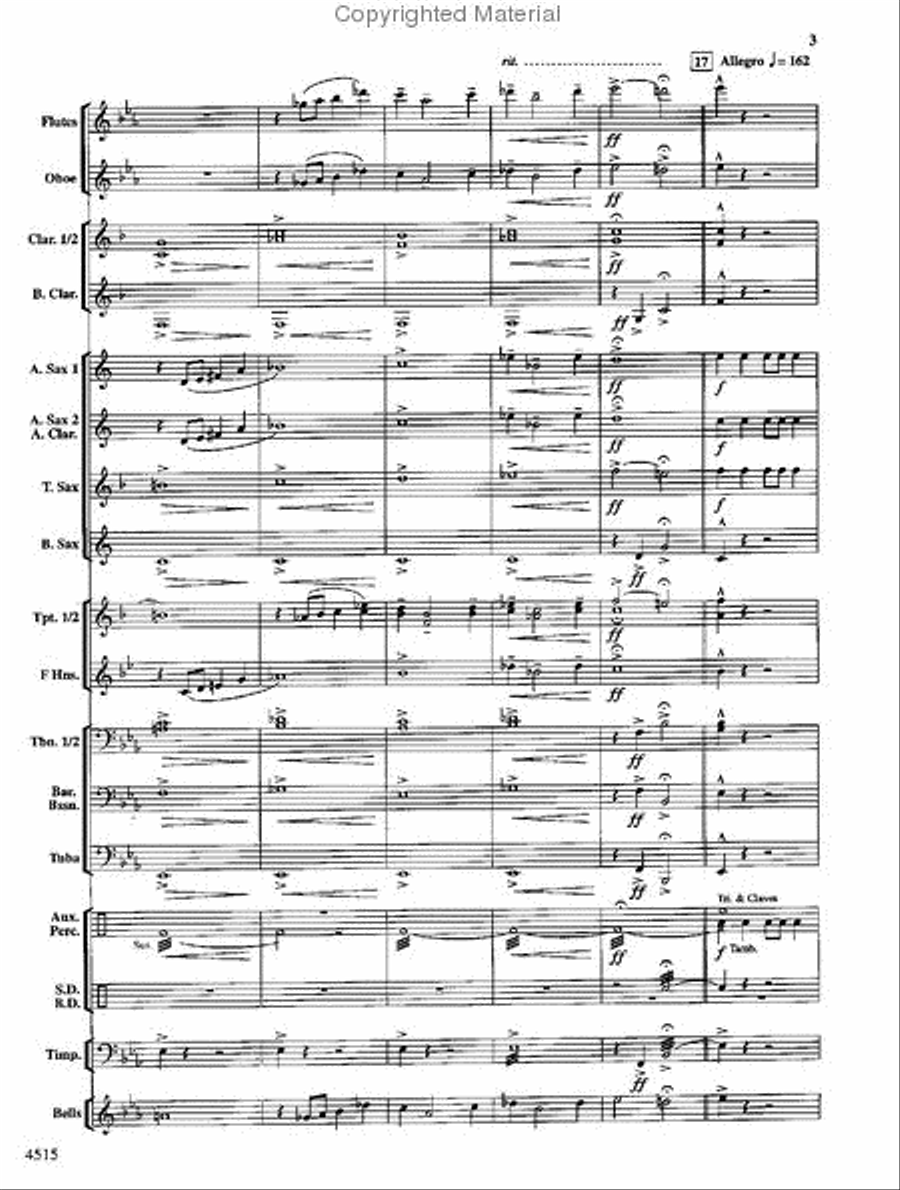 Lincoln Celebration Concert Band scores gallery preview page 4