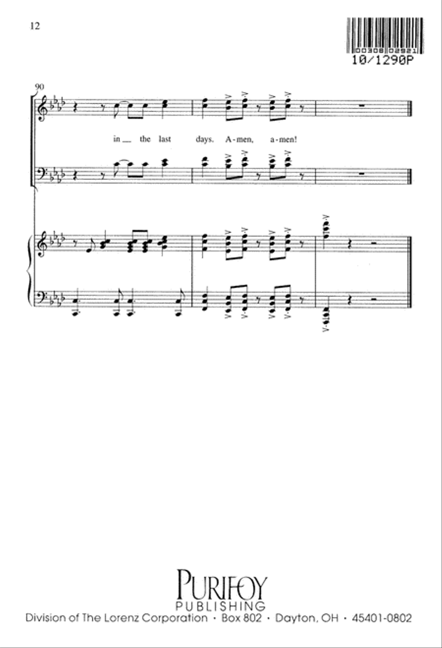 In the Last Days 4-Part scores gallery preview page 12