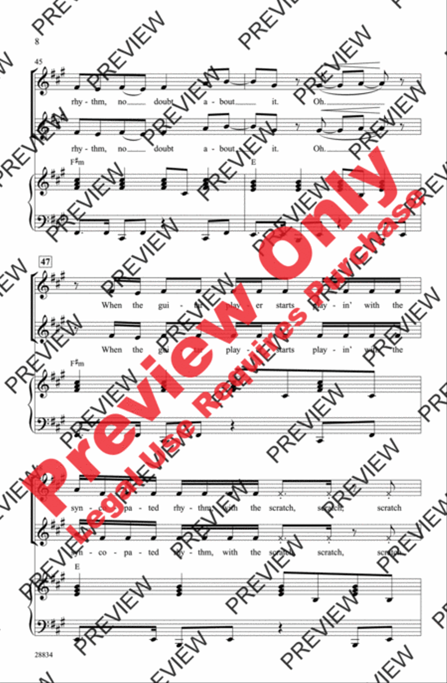 Turn the Beat Around Turn the Beat Around Women's Choir scores gallery preview page 8