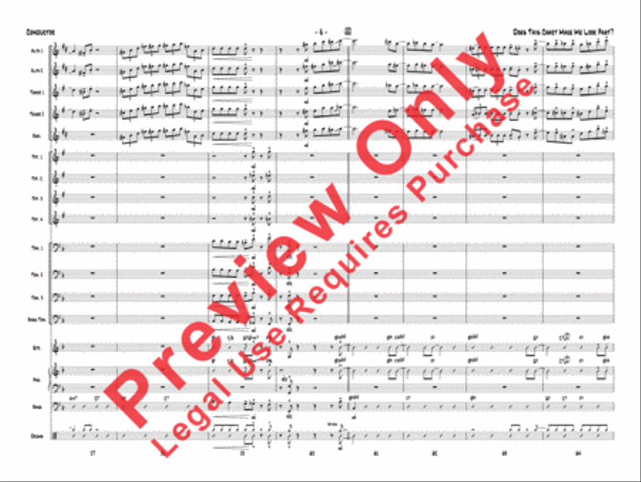 Does This Chart Make Me Look Phat? Jazz Ensemble scores gallery preview page 29