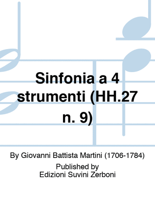 Sinfonia a 4 strumenti (HH.27 n. 9)