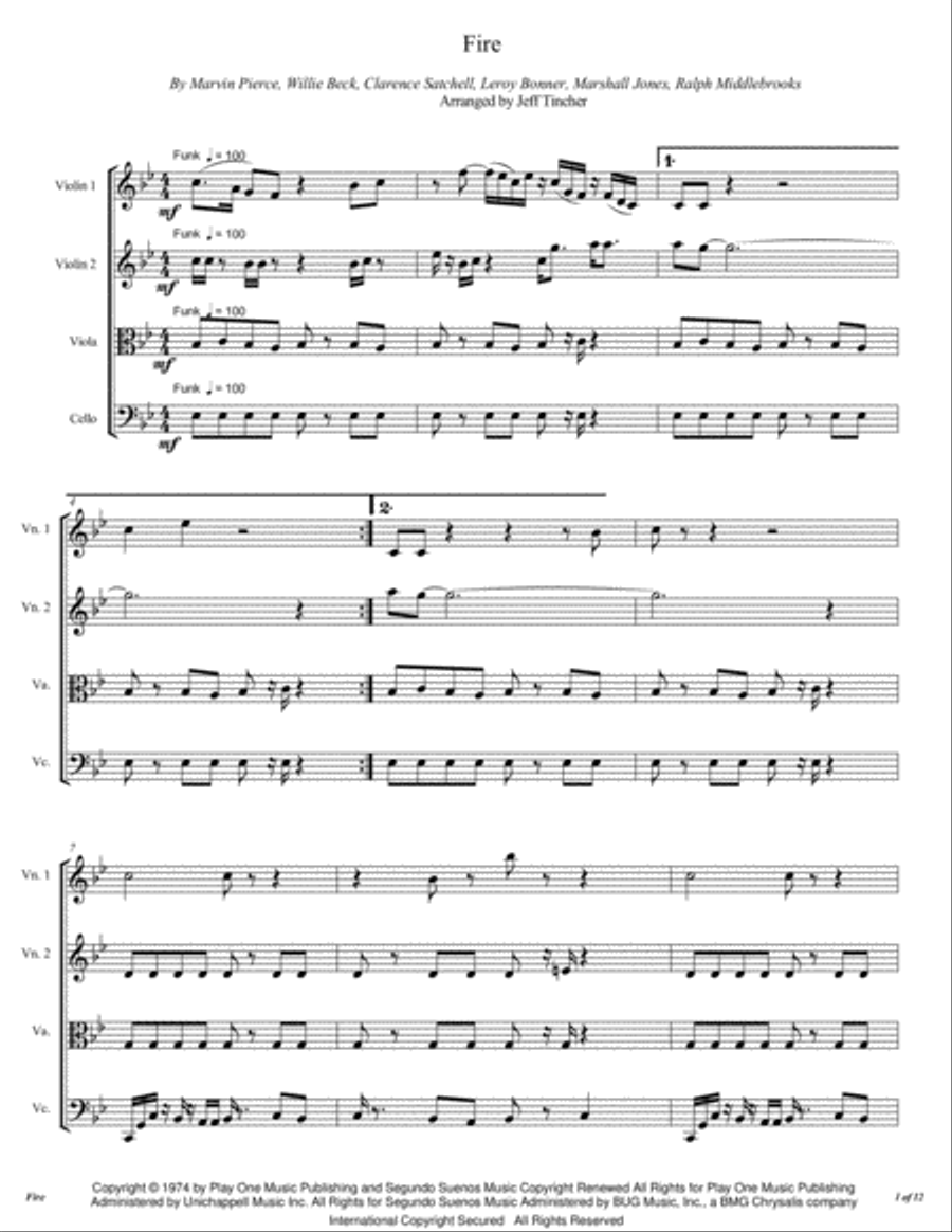 Fire String Quartet scores gallery preview page 2