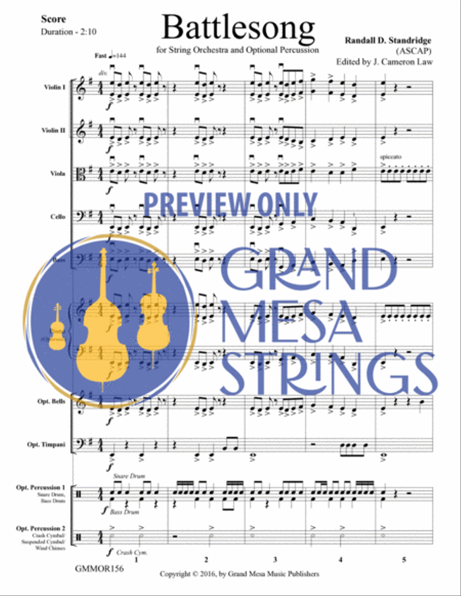 Battlesong String Orchestra scores gallery preview page 2