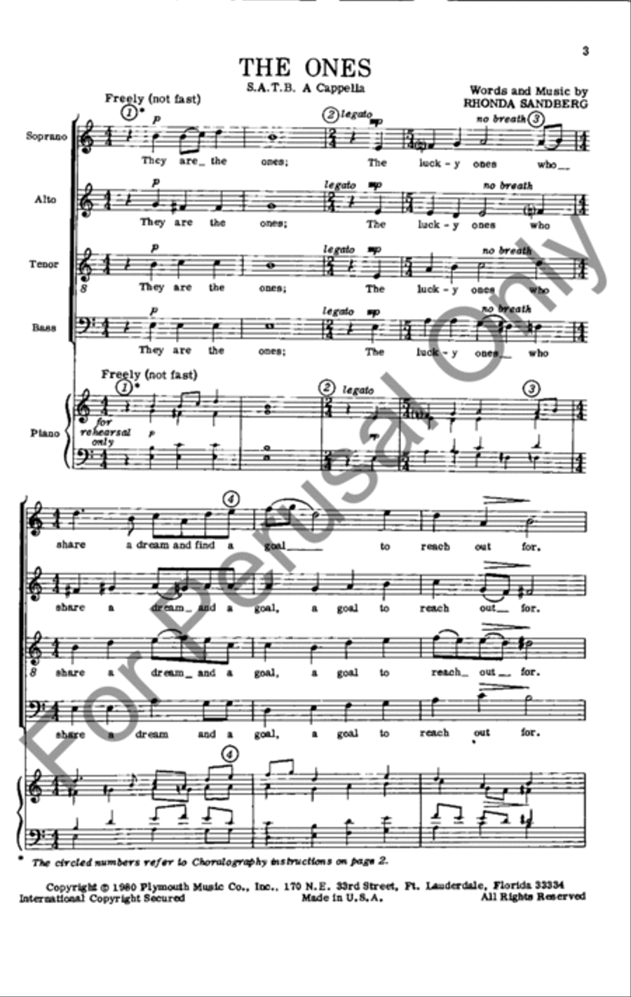 The Ones 4-Part scores gallery preview page 2