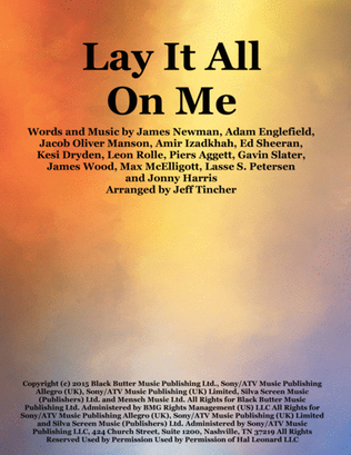 Book cover for Lay It All On Me