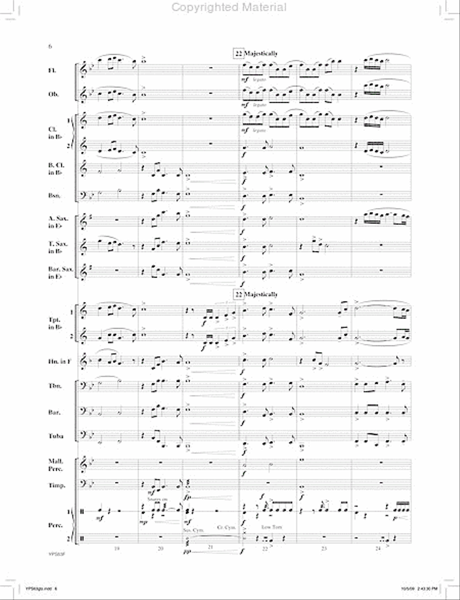 For Our Heroes Concert Band scores gallery preview page 7