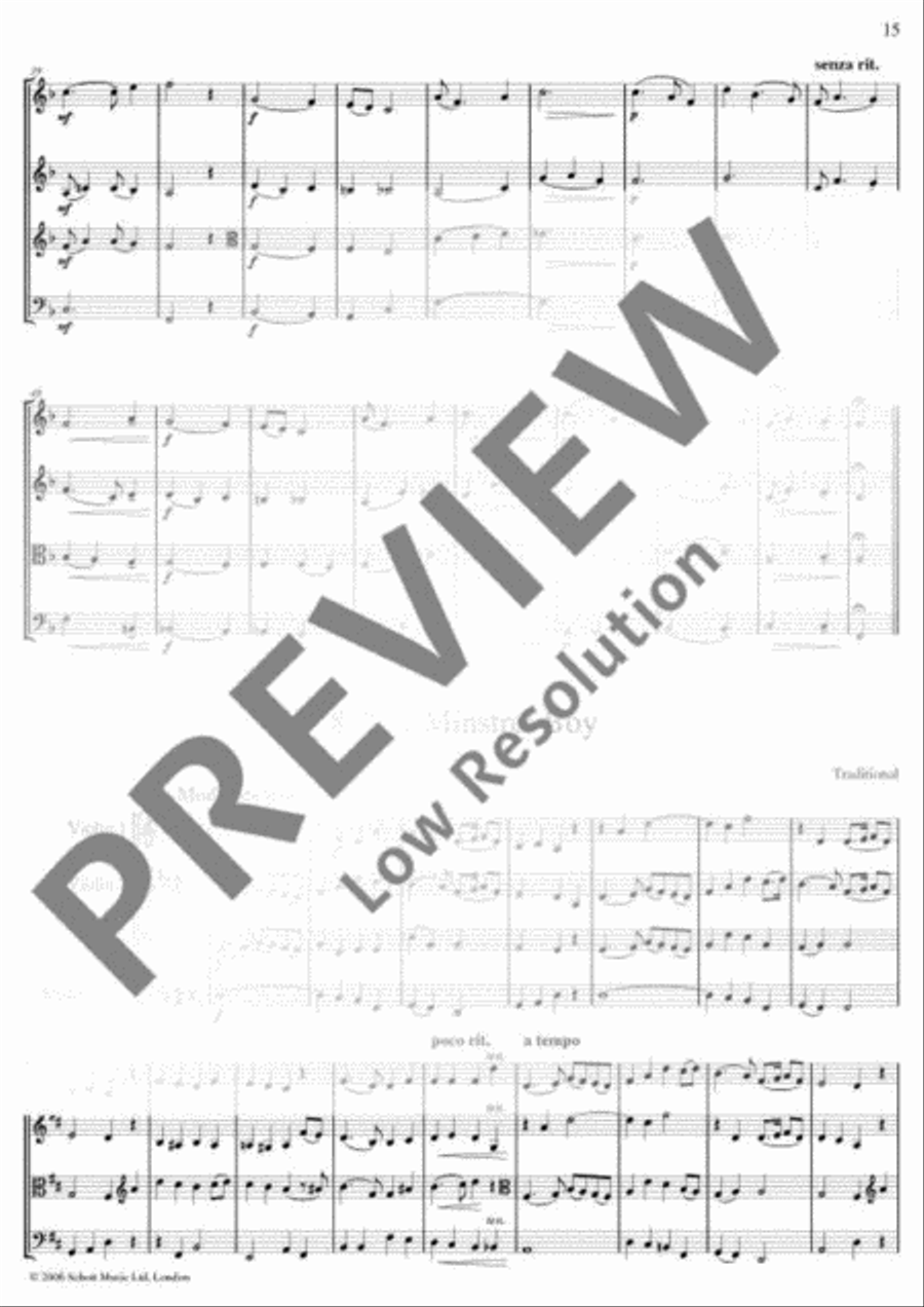 The Wild Rover String Quartet scores gallery preview page 16