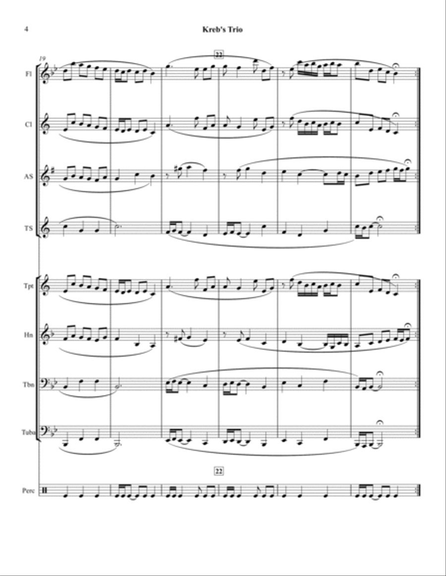 Krebs Trio Concert Band scores gallery preview page 5