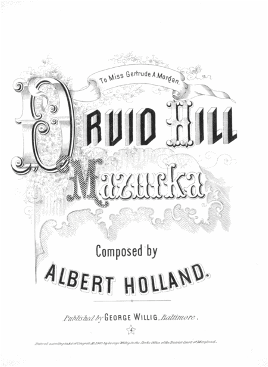 Druid Hill Mazurka Piano Solo scores gallery preview page 1