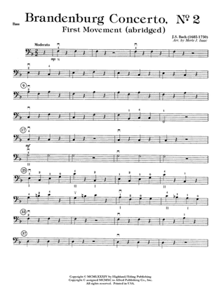 Brandenburg Concerto No. 2: String Bass