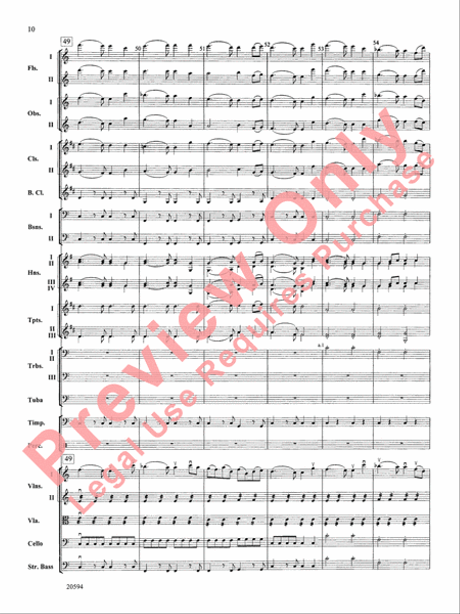 Symphony No. 9 (Fourth Movement) Full Orchestra scores gallery preview page 11