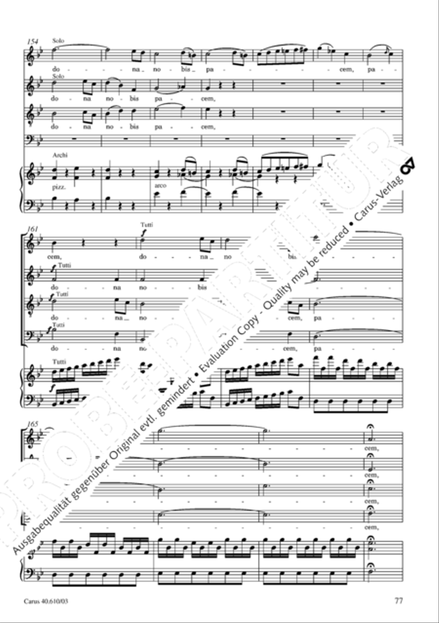 Theresienmesse in B 4-Part scores gallery preview page 78