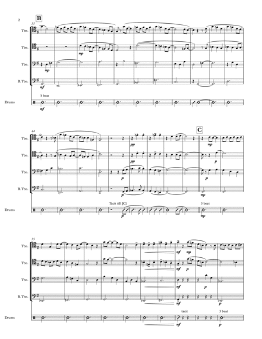 Kiss From A Rose Trombone scores gallery preview page 2