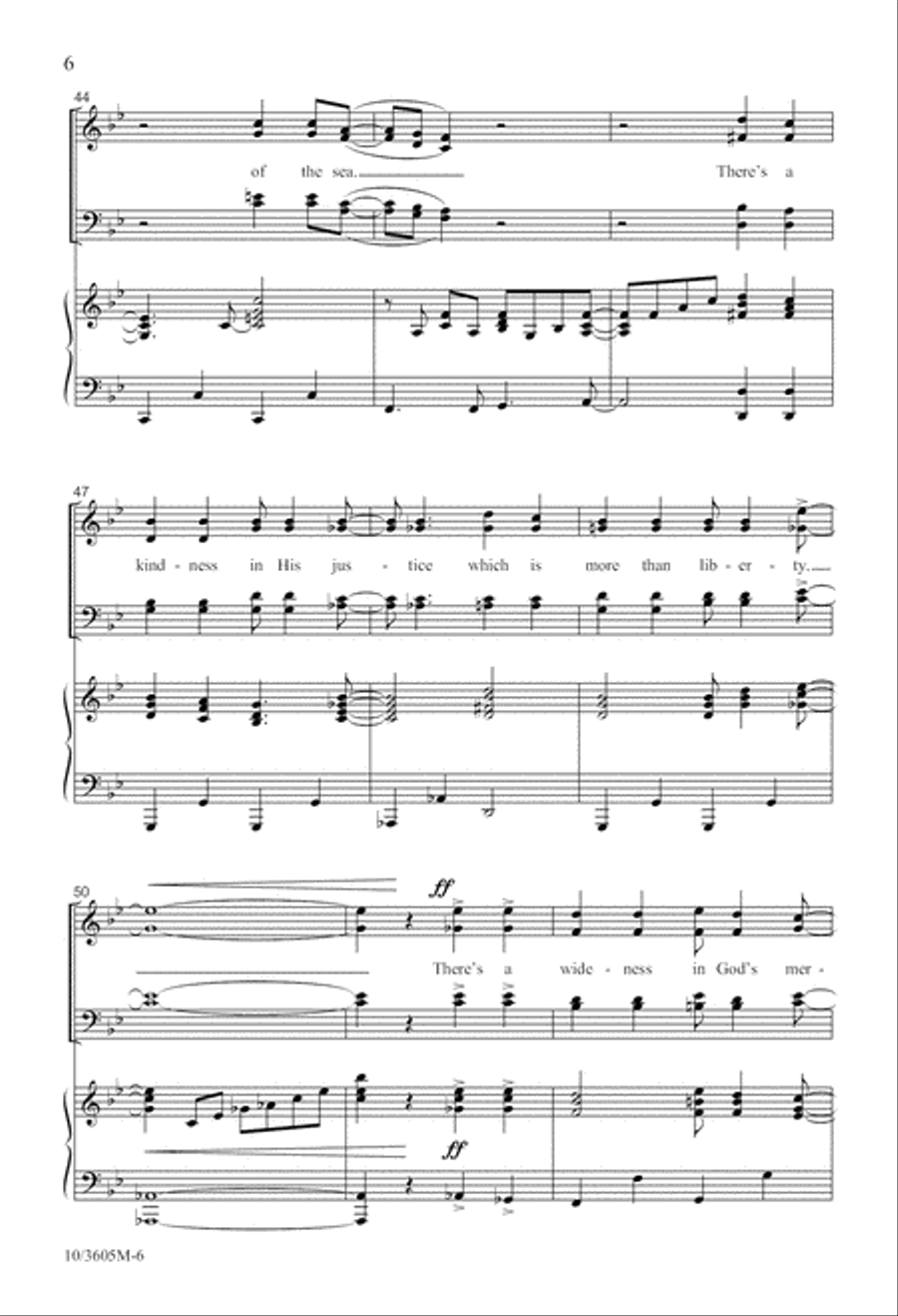 God's Mercy Is Wide! 4-Part scores gallery preview page 7