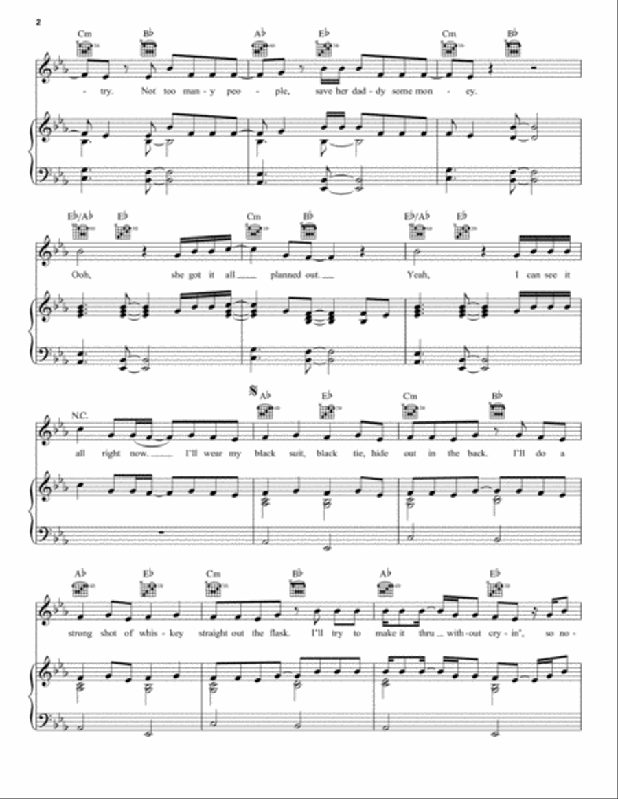 Marry Me Marry Me Piano, Vocal, Guitar scores gallery preview page 2