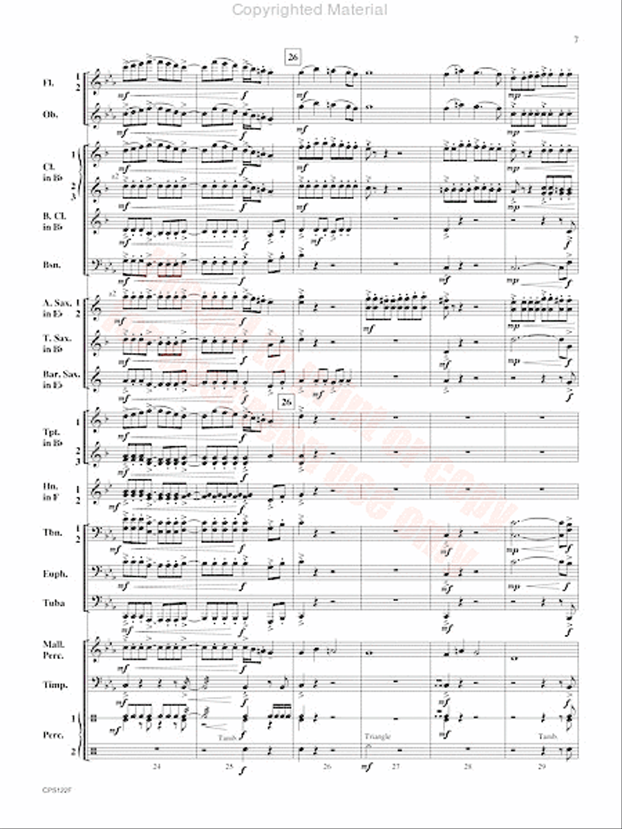 Escape the Lost City Escape the Lost City Concert Band scores gallery preview page 8