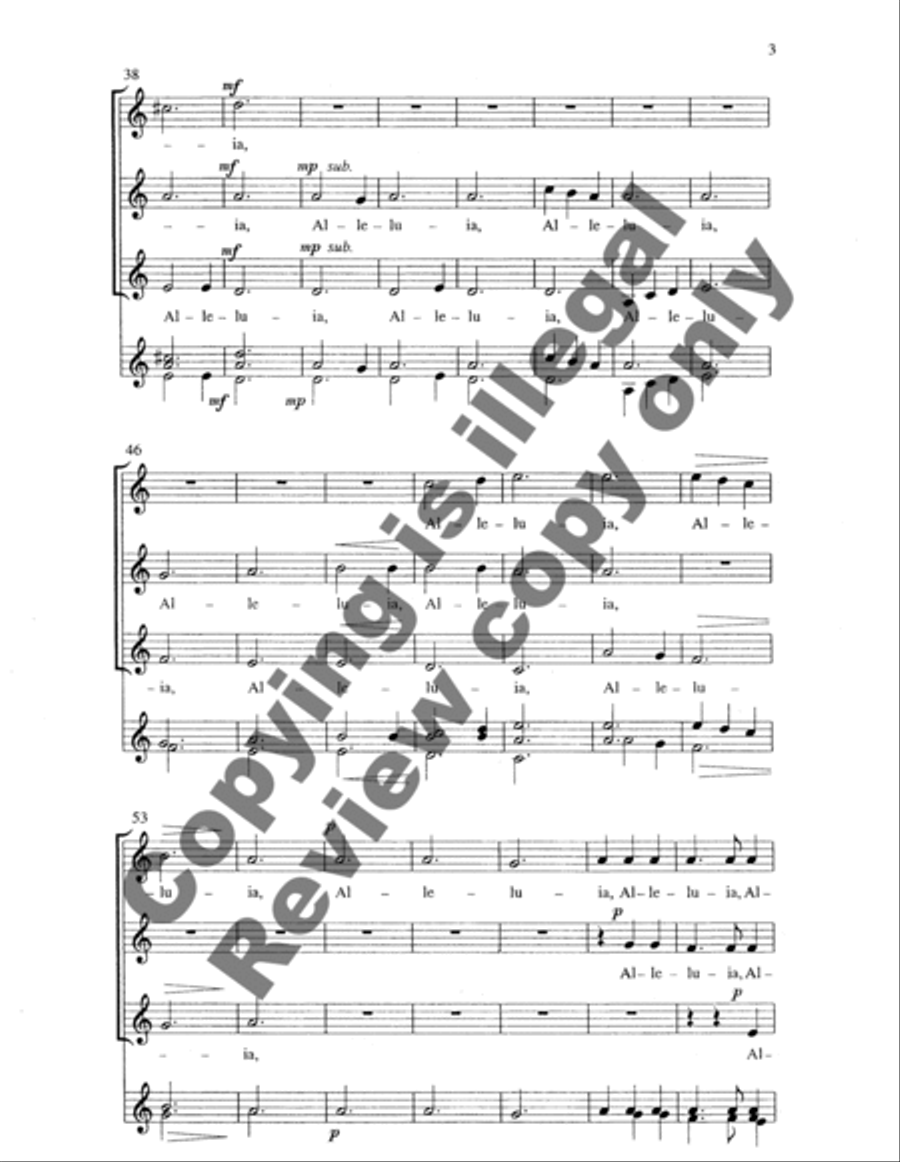 Alleluia SSA scores gallery preview page 8