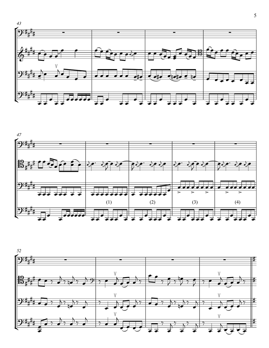 Iron Man String Quartet scores gallery preview page 5