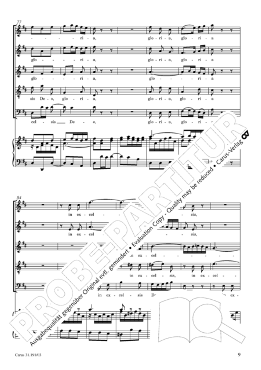 Gloria in excelsis Deo SSATB scores gallery preview page 10