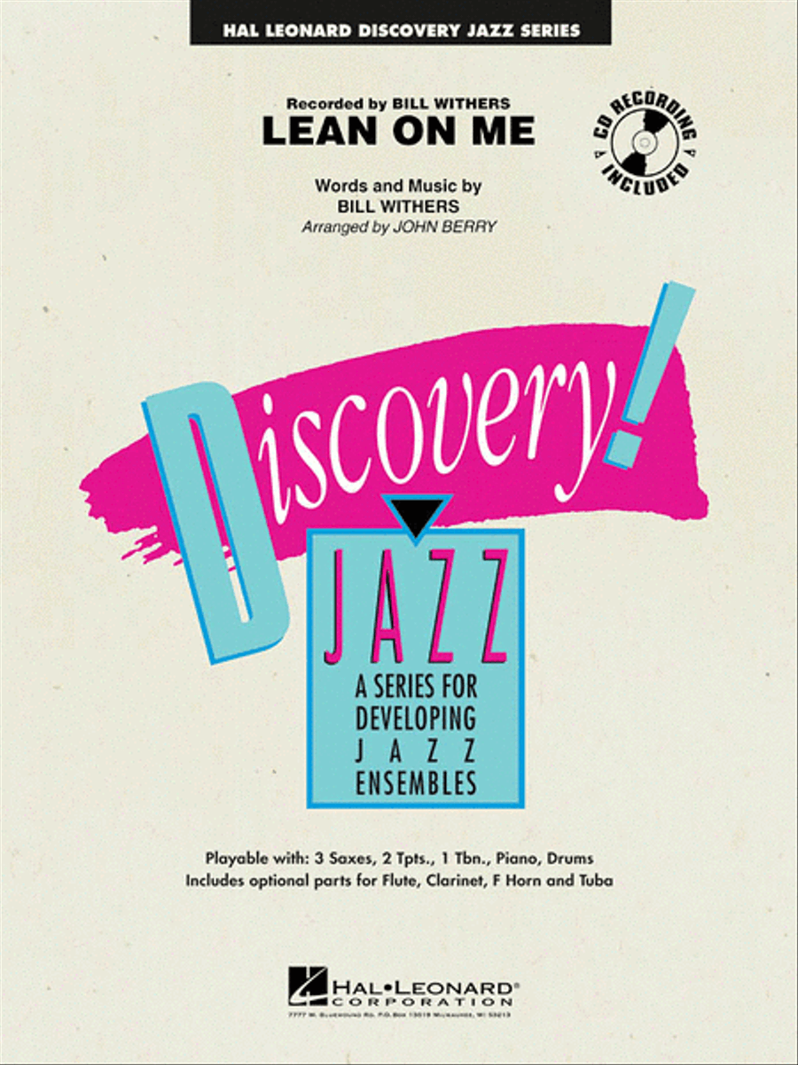 Lean on Me Jazz Ensemble scores gallery preview page 1