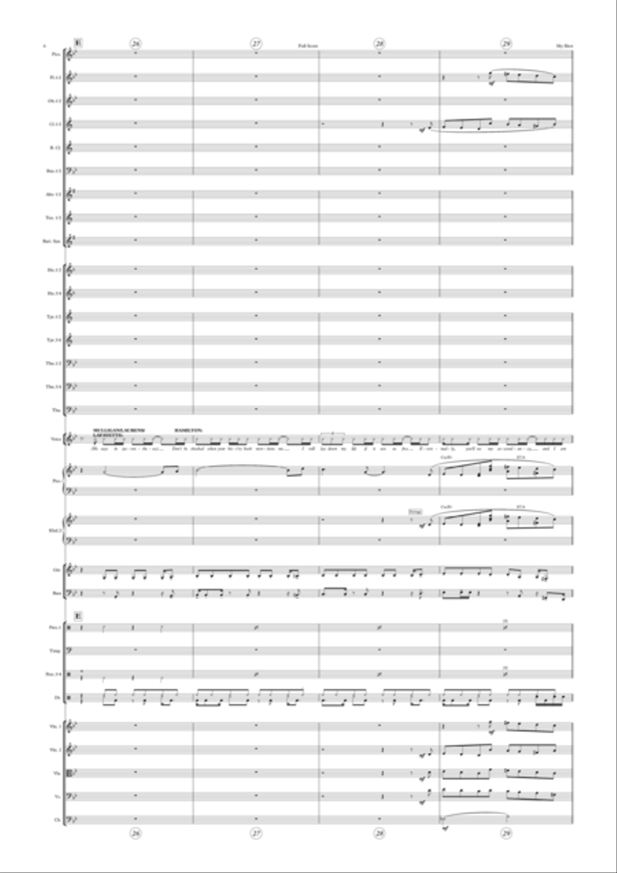 My Shot My Shot Full Orchestra scores gallery preview page 6