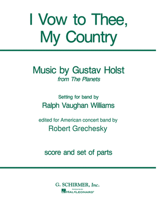 Book cover for I Vow to Thee, My Country