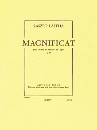Magnificat Op.60 (choral-female Accompanied)