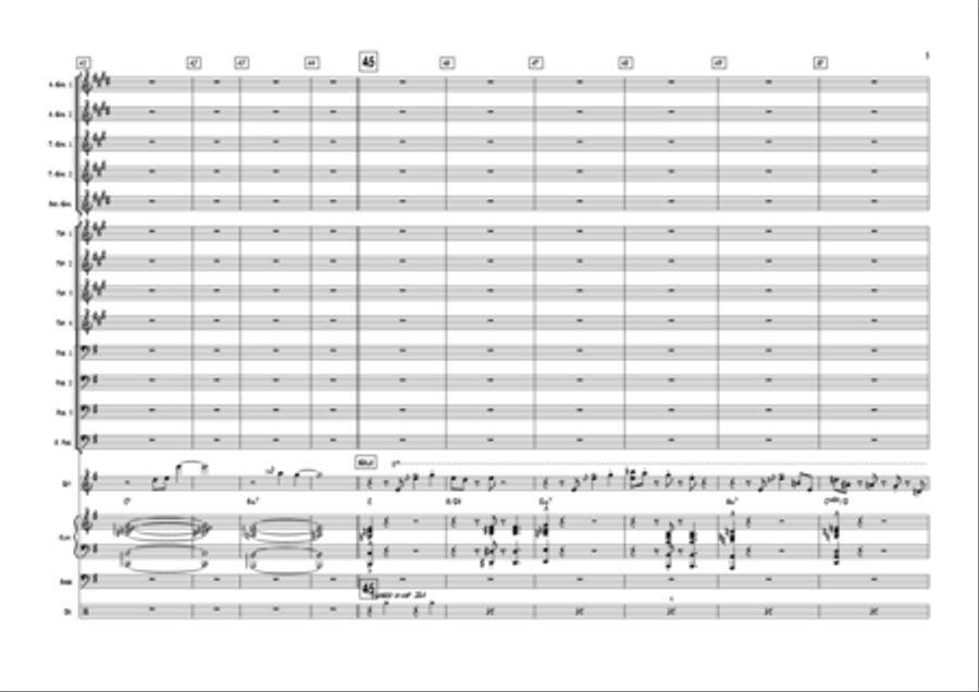 Us Again (Big Band Score + Parts) Jazz Ensemble scores gallery preview page 5