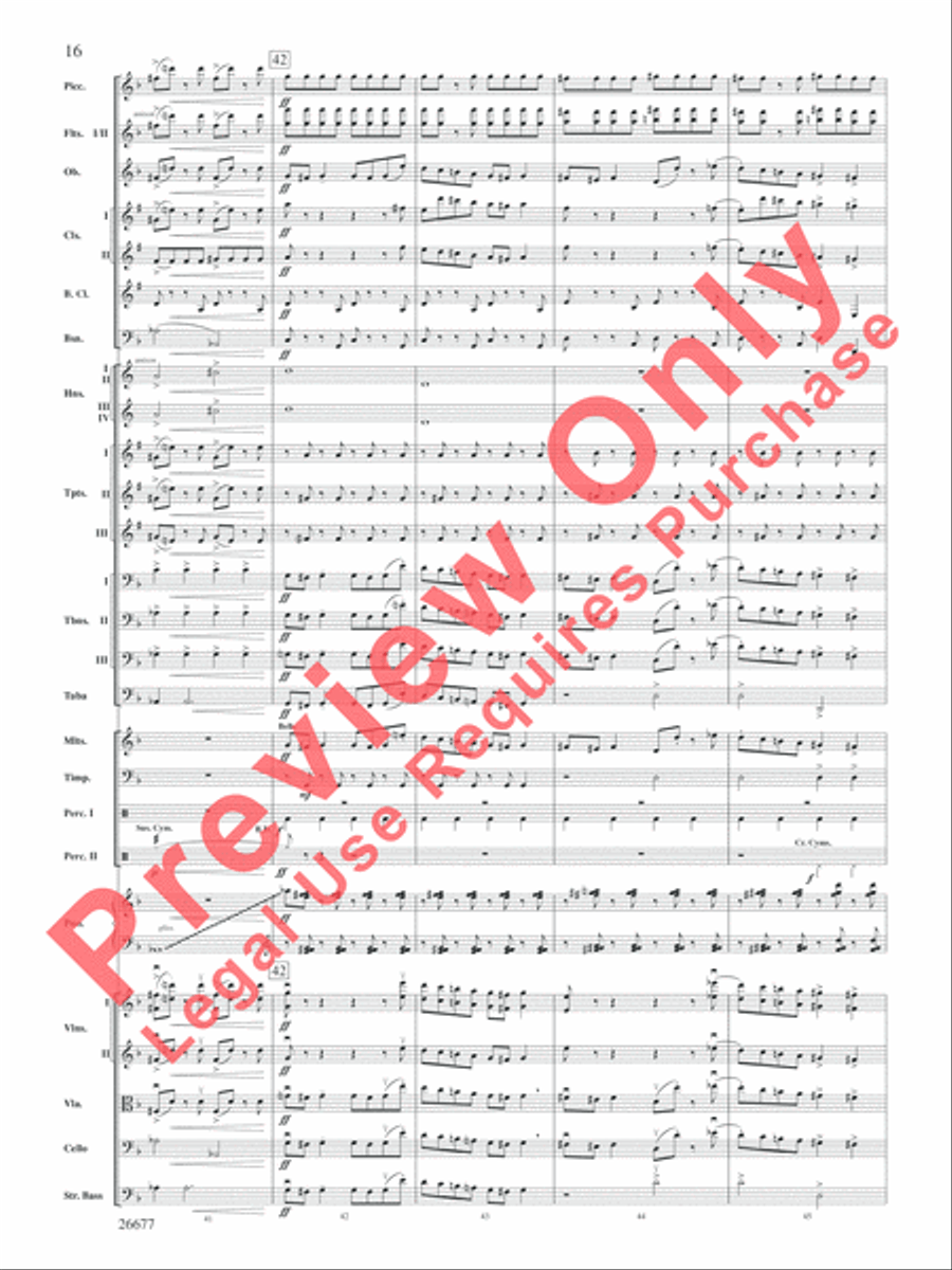 Star Wars Epic -- Part II, Suite from the Full Orchestra scores gallery preview page 49