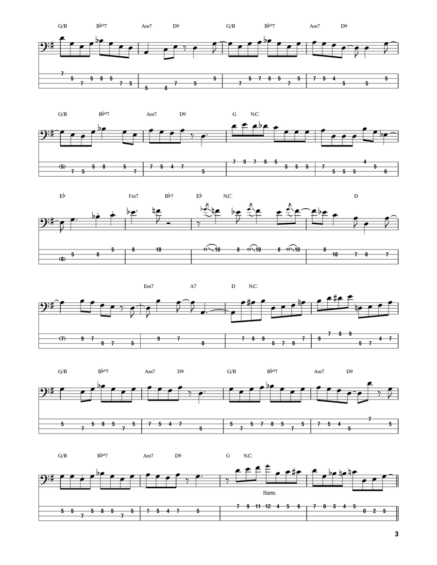 Pitter Panther Patter Pitter Panther Patter Electric Guitar scores gallery preview page 3