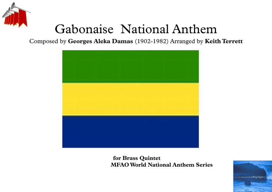 Gabonaise National Anthem (La Concord) for Brass Quintet Brass Quintet scores gallery preview page 1