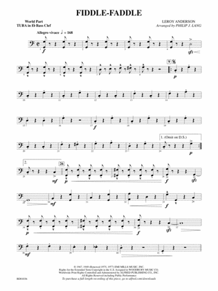 Fiddle-Faddle: (wp) E-flat Tuba B.C.