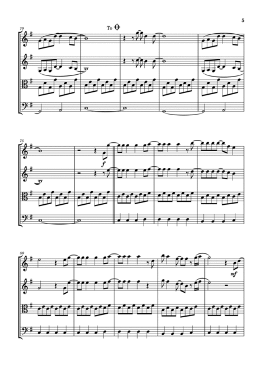 Jesus Did Jesus Did String Quartet scores gallery preview page 6