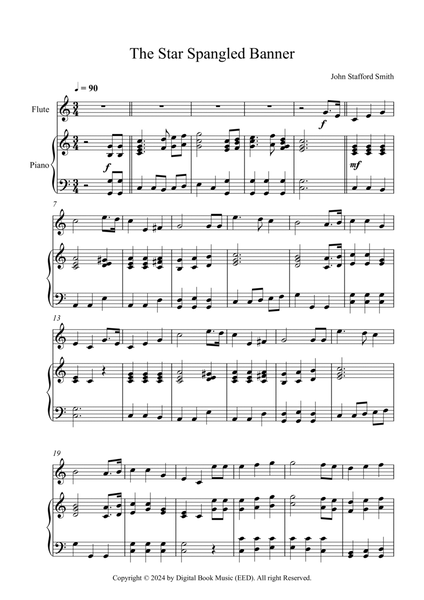 The Star Spangled Banner - John Stafford Smith (Flute + Piano) image number null