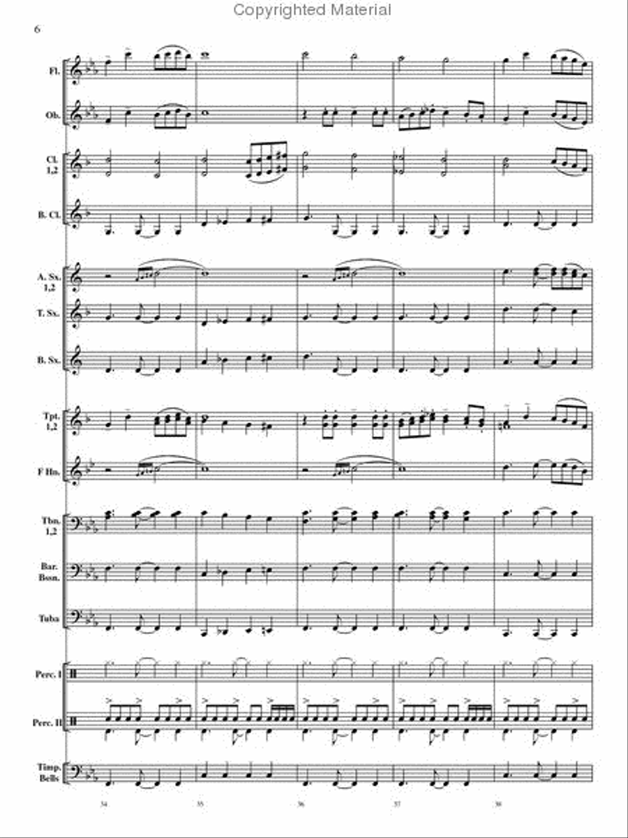 Rondo on a Modal Theme Rondo on a Modal Theme Concert Band scores gallery preview page 7