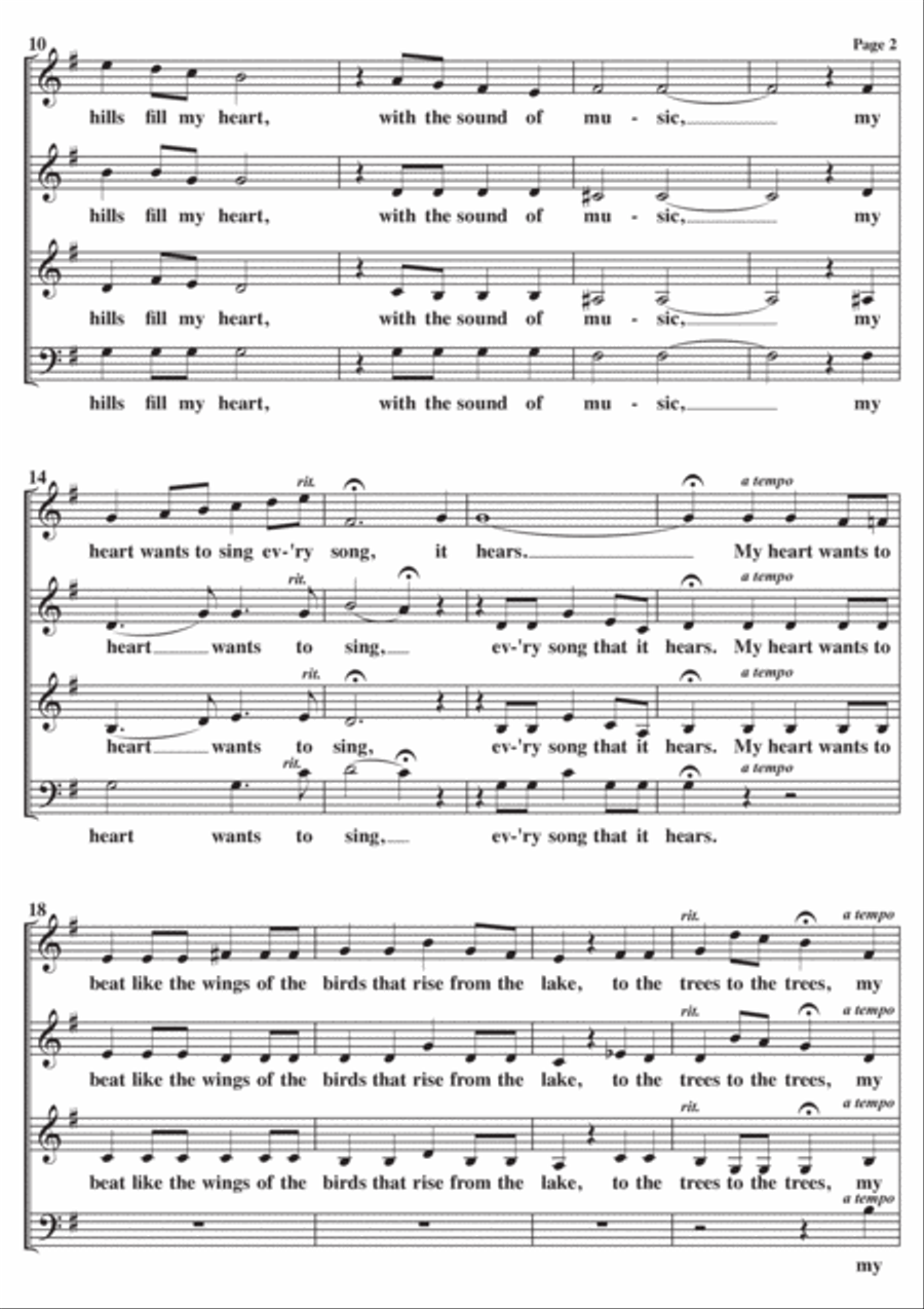 The Sound Of Music A Cappella scores gallery preview page 2