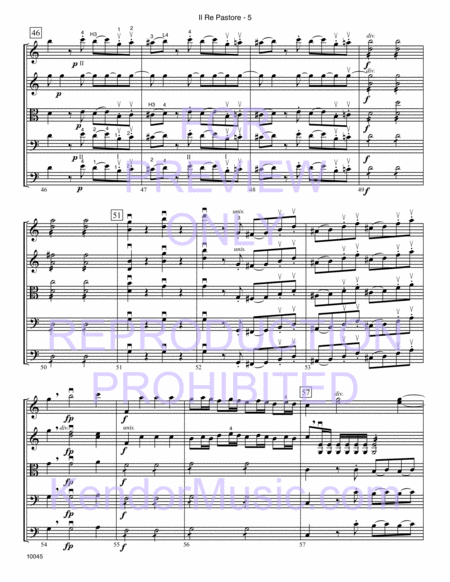 Il Re Pastore (Overture from The Shepherd King, K. 208) (Full Score)
