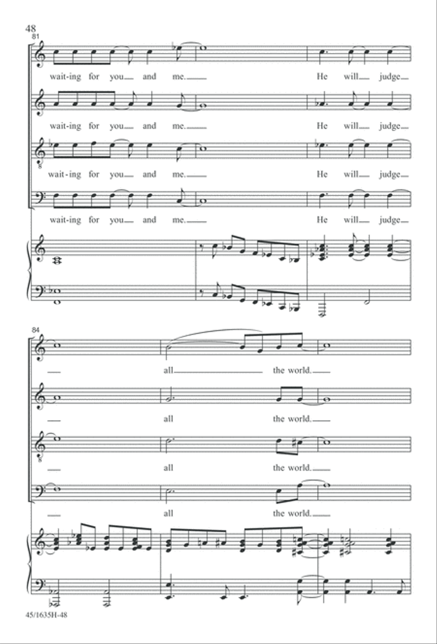 Mass: A Celebration of Love and Joy 4-Part scores gallery preview page 48