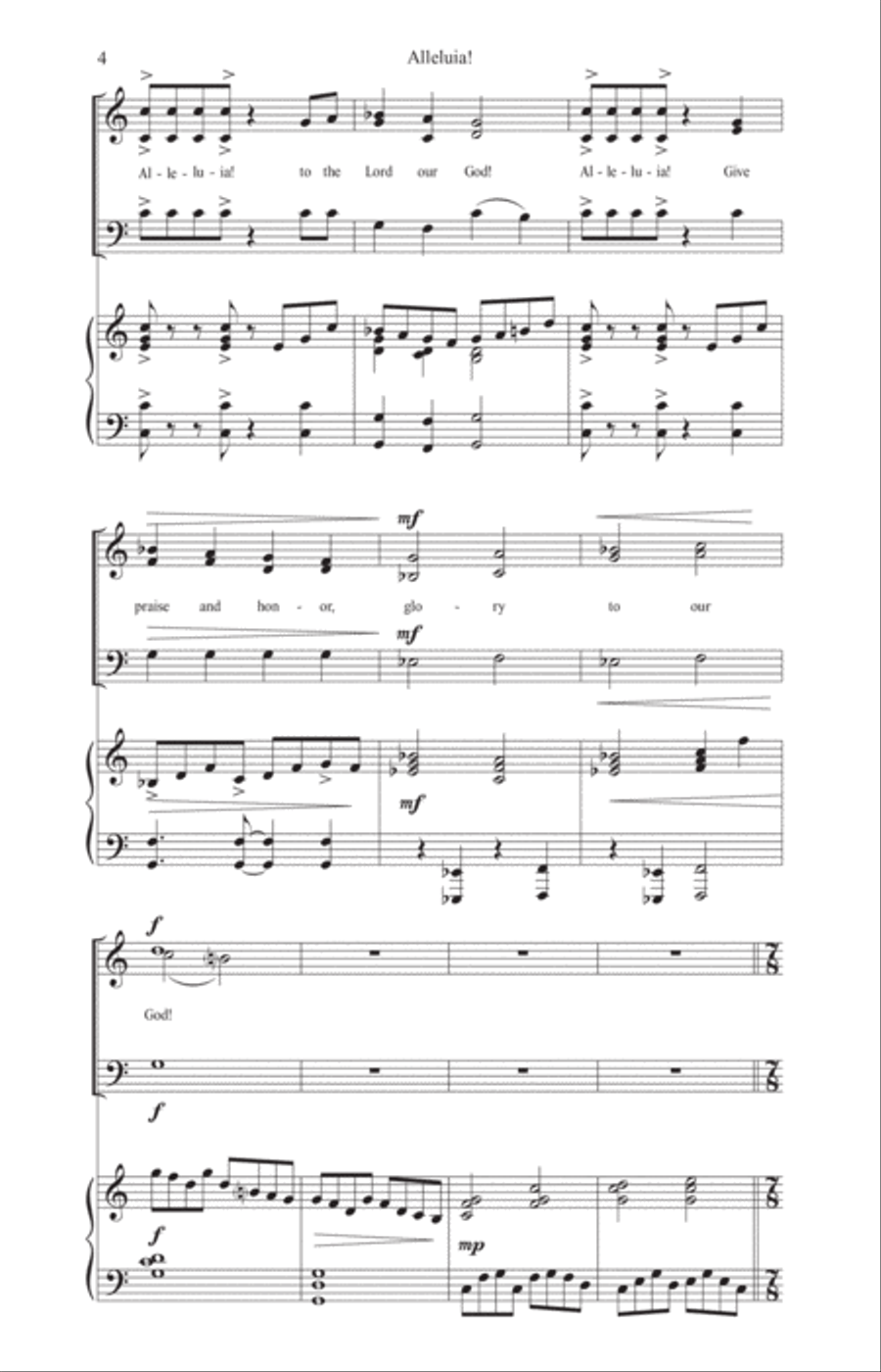 Alleluia! for SAB choir Alleluia! for SAB choir 3-Part scores gallery preview page 4
