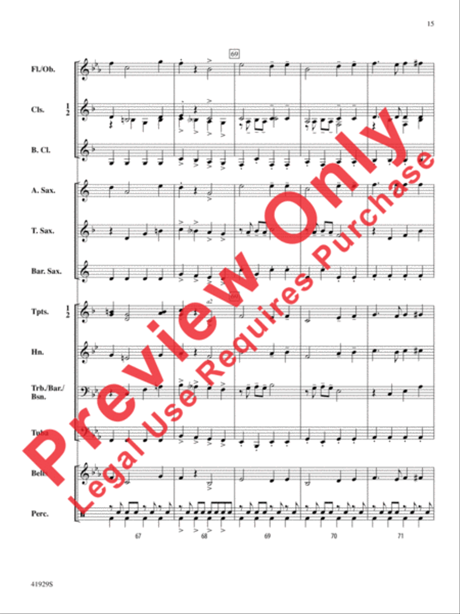 The Collegiate Concert Band scores gallery preview page 16