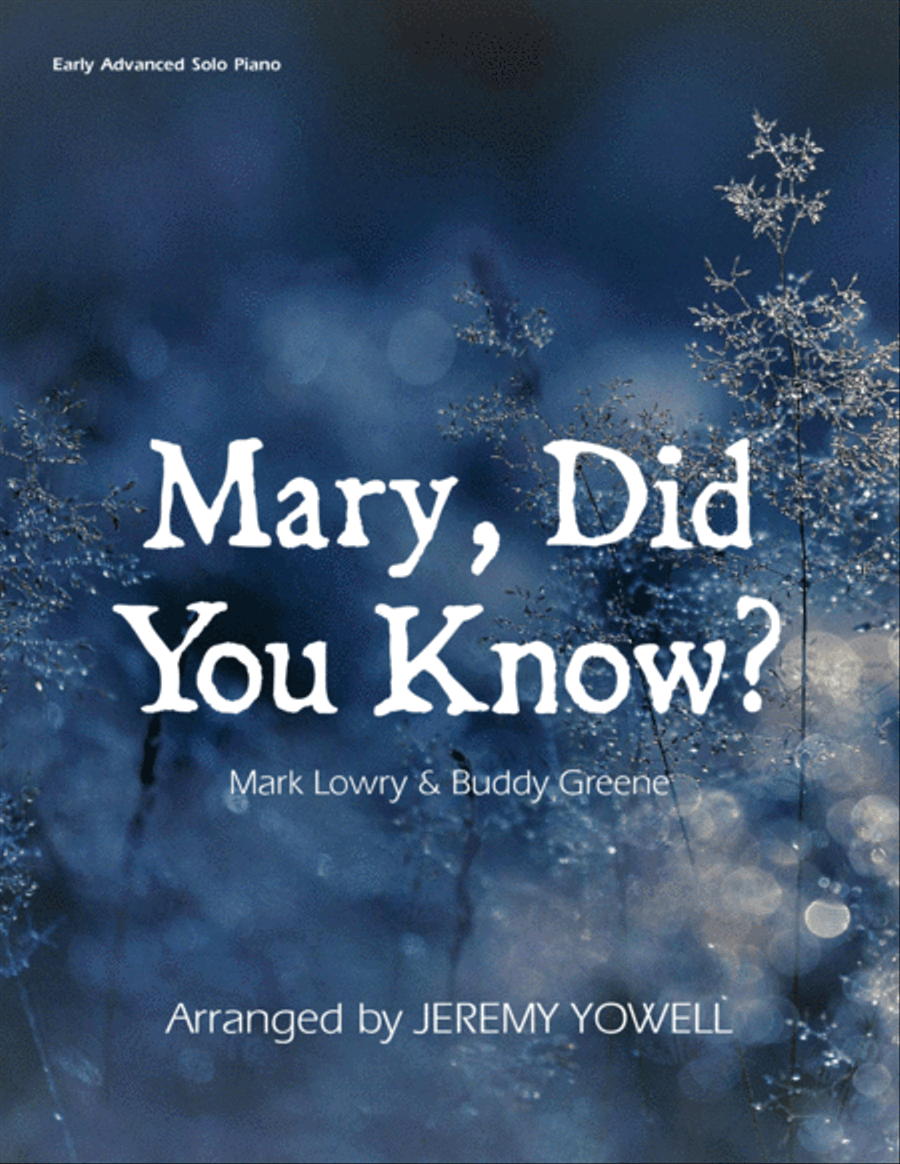 Mary, Did You Know? Piano Solo scores gallery preview page 1