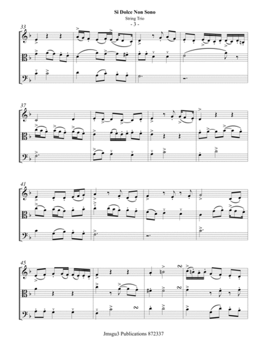 Landini: Si Dolce Non Sono for String Trio image number null