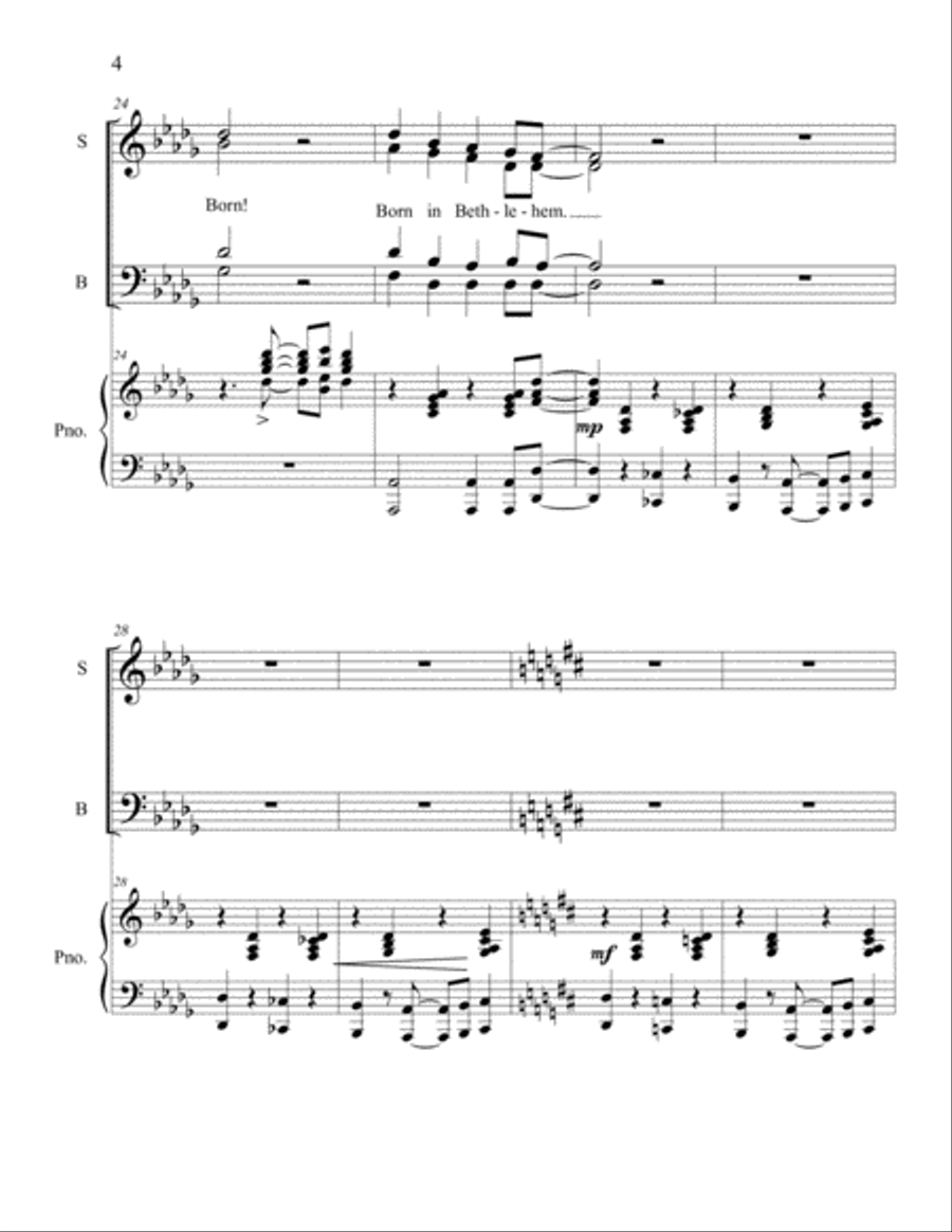 Go and Tell It (SATB) 4-Part scores gallery preview page 4
