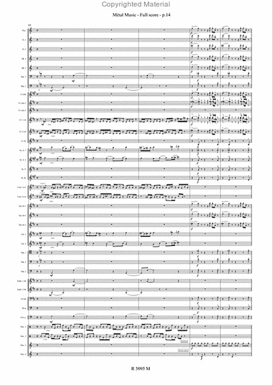 Metal Music Concert Band scores gallery preview page 15