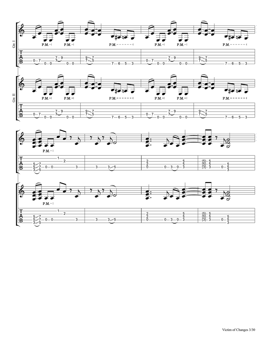 Victim Of Changes Small Ensemble scores gallery preview page 3
