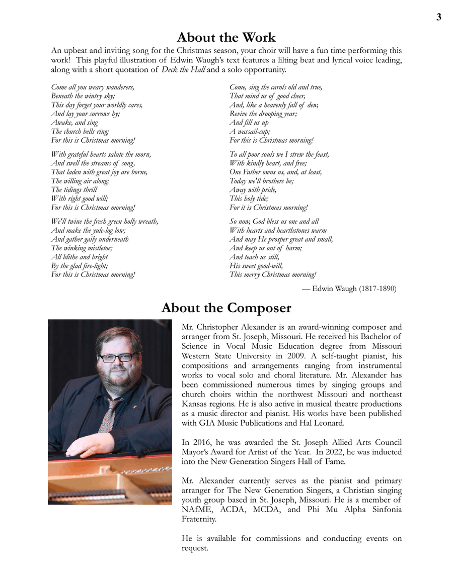 (This is) Christmas Morning 4-Part scores gallery preview page 3
