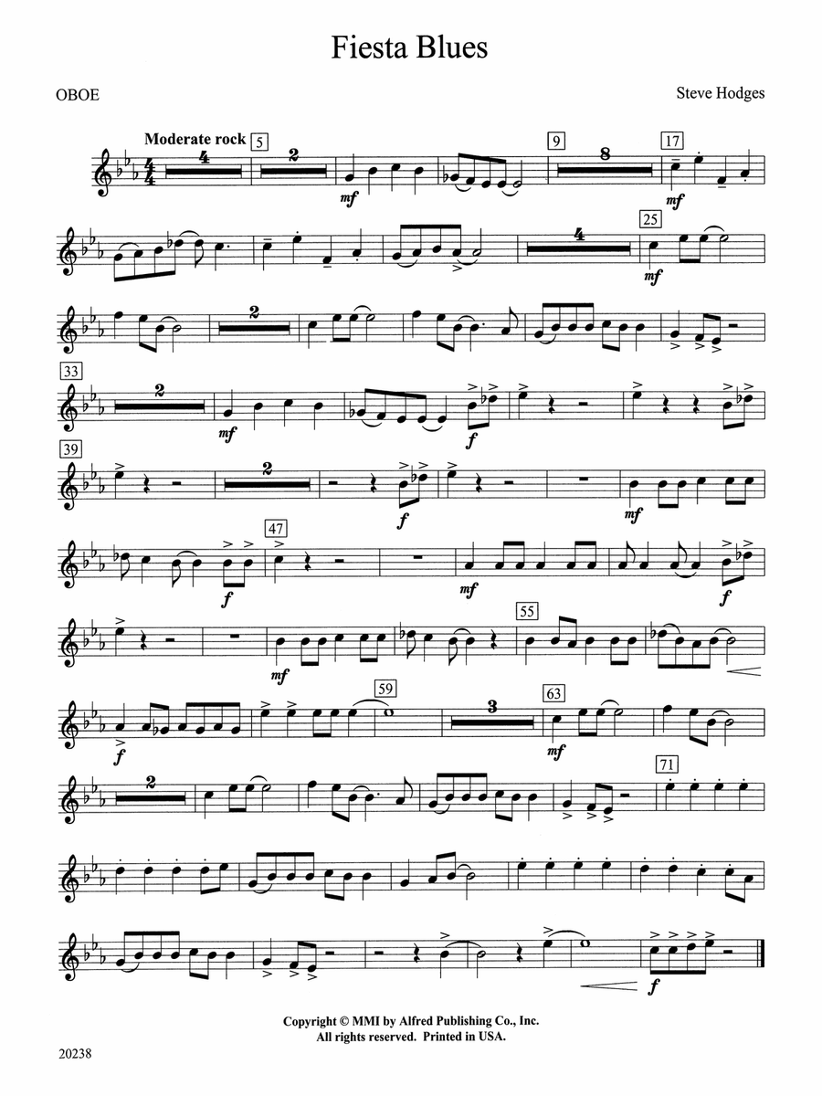 Fiesta Blues: Oboe